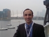 Nadeem infront of the Millennium Dome
