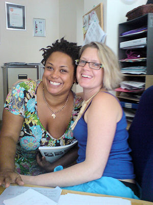 Adminstrators at a clinic in Camden