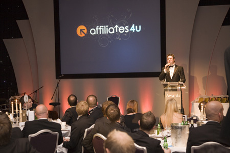 The inimitable Matthew Mood launching the 2008 A4U Awards at the Park Lane Sheraton Hotel in London, UK